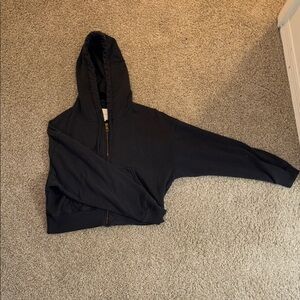 Black American Eagle  Zip-Up Hoodie